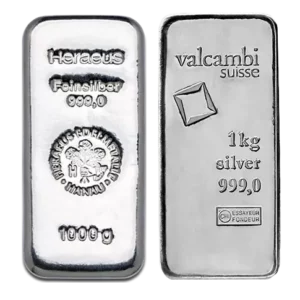 lingot argent 1 kilo