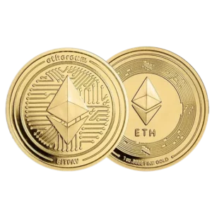 pièce or 1 once Ethereum BITPAY b