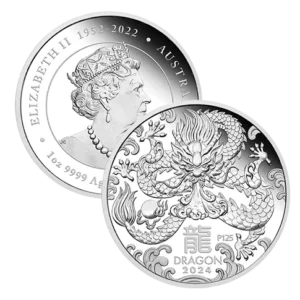 Pièce Argent Lunar 3 DRAGON