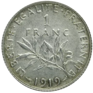 1 franc semeuse argent