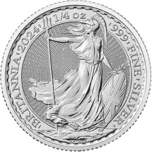 Pièce Argent 1/4 once Britannia 