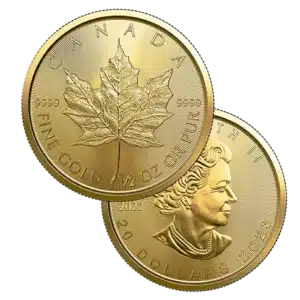 Pièce Or Maple Leaf 1/2 Once