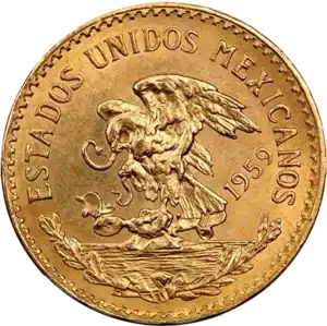 Pièce Or 20 Pesos Mexicain 