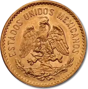 Pièce Or 5 Pesos Mexicain 