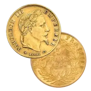 Pièce Or 5 Francs Napoléon