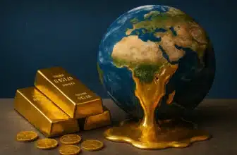 la terre fuit de l'or