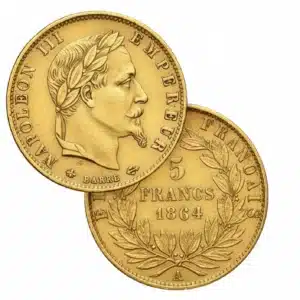 Pièce Or 5 Francs Napoléon