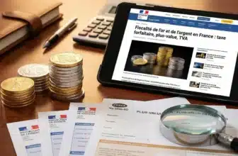 Fiscalité de l&rsquo;or et de l&rsquo;argent en France : taxe forfaitaire, plus-value, TVA
