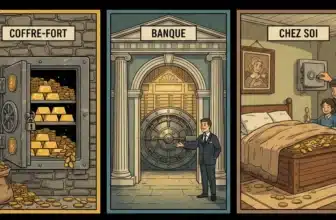 Stocker son or : coffre-fort, banque, ou chez soi ?